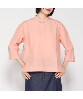 【クロコダイル/CROCODILE】のスノーコットン バックタック 七分袖ブラウス【接触冷感】 人気、トレンドファッション・服の通販 founy(ファニー) ファッション Fashion レディースファッション WOMEN トップス・カットソー Tops/Tshirt シャツ/ブラウス Shirts/Blouses バッグ Bag オレンジ Orange カットソー Cut And Sew 夏 Summer 春 Spring S/S・春夏 Ss・Spring/Summer |ID:prp329100004523046