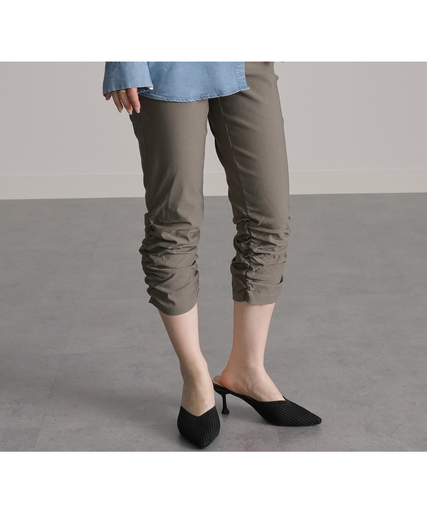 【ラナン/Ranan】の機能付美脚裾くしゅパンツ インテリア・キッズ・メンズ・レディースファッション・服の通販 founy(ファニー) 　ファッション　Fashion　レディースファッション　WOMEN　パンツ　Pants　ストレッチ　Stretch　モカ|ID: prp329100004523047 ipo3291000000031994452
