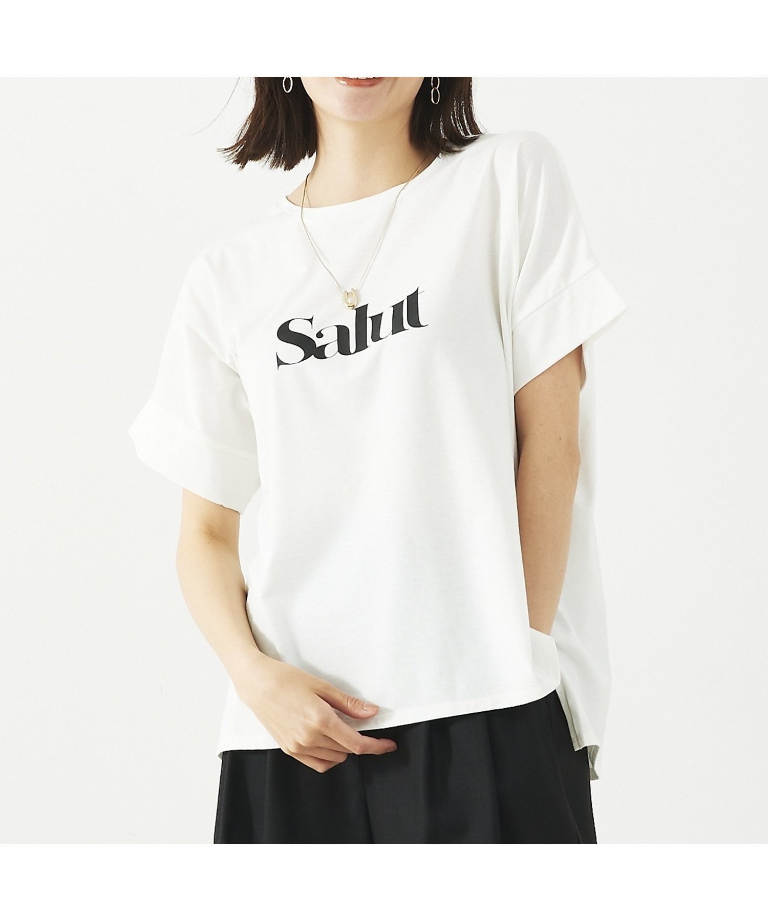 【アバハウスマヴィ/abahouse mavie】のワイドロゴT インテリア・キッズ・メンズ・レディースファッション・服の通販 founy(ファニー) 　ファッション　Fashion　レディースファッション　Fashion for Women　おすすめ　Recommended / Our Picks　シルバー　Silver, Metallic Silver　ジャケット　Jacket, Outerwear　フロント　Front, Front Design　プリント　Print, Printed Pattern　ワイド　Wide, Wide Fit　切替　Switching, Contrast Panel　定番　Standard, Basic Item　ホワイト系その他1|ID: prp329100004523048 ipo3291000000033534941