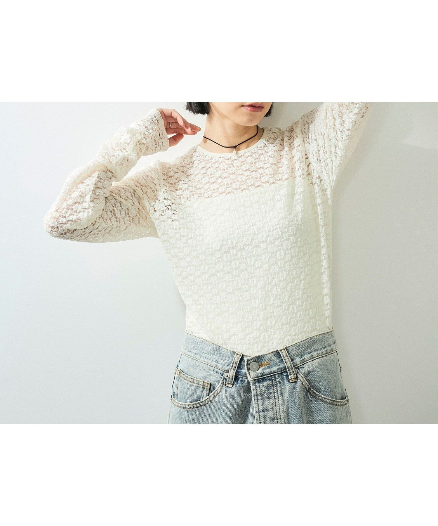 【アダム エ ロペ/ADAM ET ROPE'】の【WEB限定】レースプルオーバー インテリア・キッズ・メンズ・レディースファッション・服の通販 founy(ファニー) 　ファッション　Fashion　レディースファッション　WOMEN　トップス・カットソー　Tops/Tshirt　プルオーバー　Pullover　2025年　2025　2025春夏・S/S　Ss,Spring/Summer,2025　おすすめ　Recommend　インナー　Inner　オケージョン　Occasion　キャミ　Cami　コンパクト　Compact　シンプル　Simple　ジャケット　Jacket　ストレッチ　Stretch　デニム　Denim　ポケット　Pocket　レース　Race　夏　Summer　春　Spring　S/S・春夏　Ss・Spring/Summer　オフホワイト(15)|ID: prp329100004523058 ipo3291000000031994534
