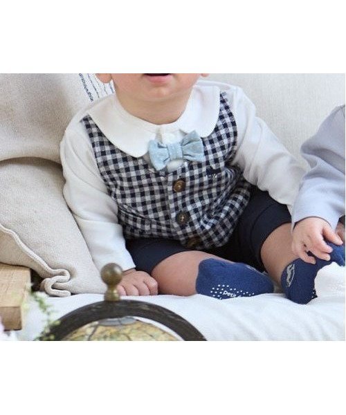 【その他のブランド/Other】の【POLO BCS】おめかしカバーオール 人気、トレンドファッション・服の通販 founy(ファニー) 　ファッション　Fashion　キッズファッション　KIDS　ドッキング　Docking　フロント　Front　ベスト　Vest　 other-1|ID: prp329100004523062 ipo3291000000031994558