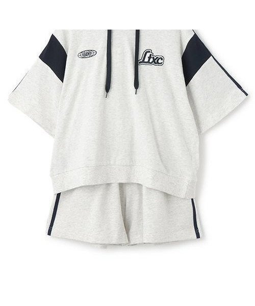 【その他のブランド/Other】のラインパーカSETUP インテリア・キッズ・メンズ・レディースファッション・服の通販 founy(ファニー) 　ファッション　Fashion　キッズファッション　KIDS　おすすめ　Recommend　シンプル　Simple　スポーティ　Sporty　セットアップ　Set Up　パーカー　Hoodie　ポケット　Pocket　夏　Summer　春　Spring　S/S・春夏　Ss・Spring/Summer　シロ杢|ID: prp329100004523086 ipo3291000000031994806
