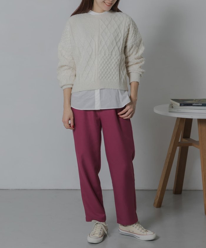【サニーレーベル/Sonny Label / URBAN RESEARCH】のTRカラーストレートパンツ インテリア・キッズ・メンズ・レディースファッション・服の通販 founy(ファニー) https://founy.com/ ファッション Fashion レディースファッション WOMEN パンツ Pants おすすめ Recommend シンプル Simple スウェット Sweat ストレート Straight 冬 Winter |ID: prp329100004523088 ipo3291000000031994828