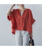 【ロートレ アモン/LAUTRE AMONT】の【一部店舗限定販売】タック袖エアリーブラウス≪手洗い可能≫ 人気、トレンドファッション・服の通販 founy(ファニー) ファッション Fashion レディースファッション WOMEN トップス・カットソー Tops/Tshirt シャツ/ブラウス Shirts/Blouses おすすめ Recommend ギャザー Gather 夏 Summer 春 Spring S/S・春夏 Ss・Spring/Summer thumbnail レッド|ID: prp329100004523089 ipo3291000000031994838