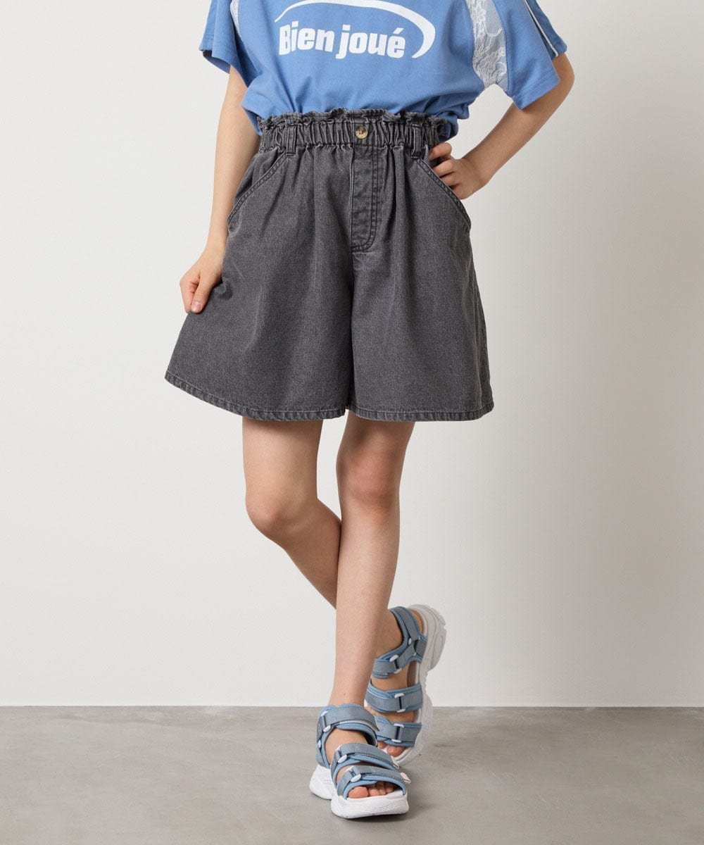 【アー ヴェー ヴェー/a.v.v / KIDS】の140-150 デニムタックキュロット 人気、トレンドファッション・服の通販 founy(ファニー) 　ファッション　Fashion　キッズファッション　KIDS　ガーリー　Girly　キュロット　Culottes　サンダル　Sandals　シンプル　Simple　スニーカー　Sneakers　ソックス　Socks　タイツ　Tights　デニム　Denim　フィット　Fit　フリル　Frills　ポケット　Pocket　レース　Race　A/W・秋冬　Aw・Autumn/Winter・Fw・Fall-Winter　再入荷　Restock/Back In Stock/Re Arrival　夏　Summer　 other-1|ID: prp329100004523095 ipo3291000000031994908
