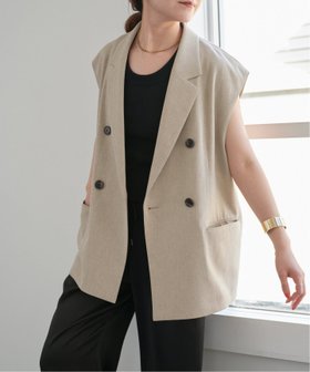 【スピック&スパン/Spick & Span】のドライメランジジレ 人気、トレンドファッション・服の通販 founy(ファニー) ファッション Fashion レディースファッション WOMEN アウター Coat Outerwear トップス・カットソー Tops/Tshirt ベスト/ジレ Gilets/Vests おすすめ Recommend セットアップ Set Up 夏 Summer |ID:prp329100004523105