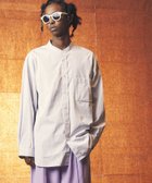 【メゾンスペシャル/MAISON SPECIAL】の【THOMAS MASON】Prime-Over Band Collar Shirt L.GRY|ID: prp329100004523108 ipo3291000000031995001