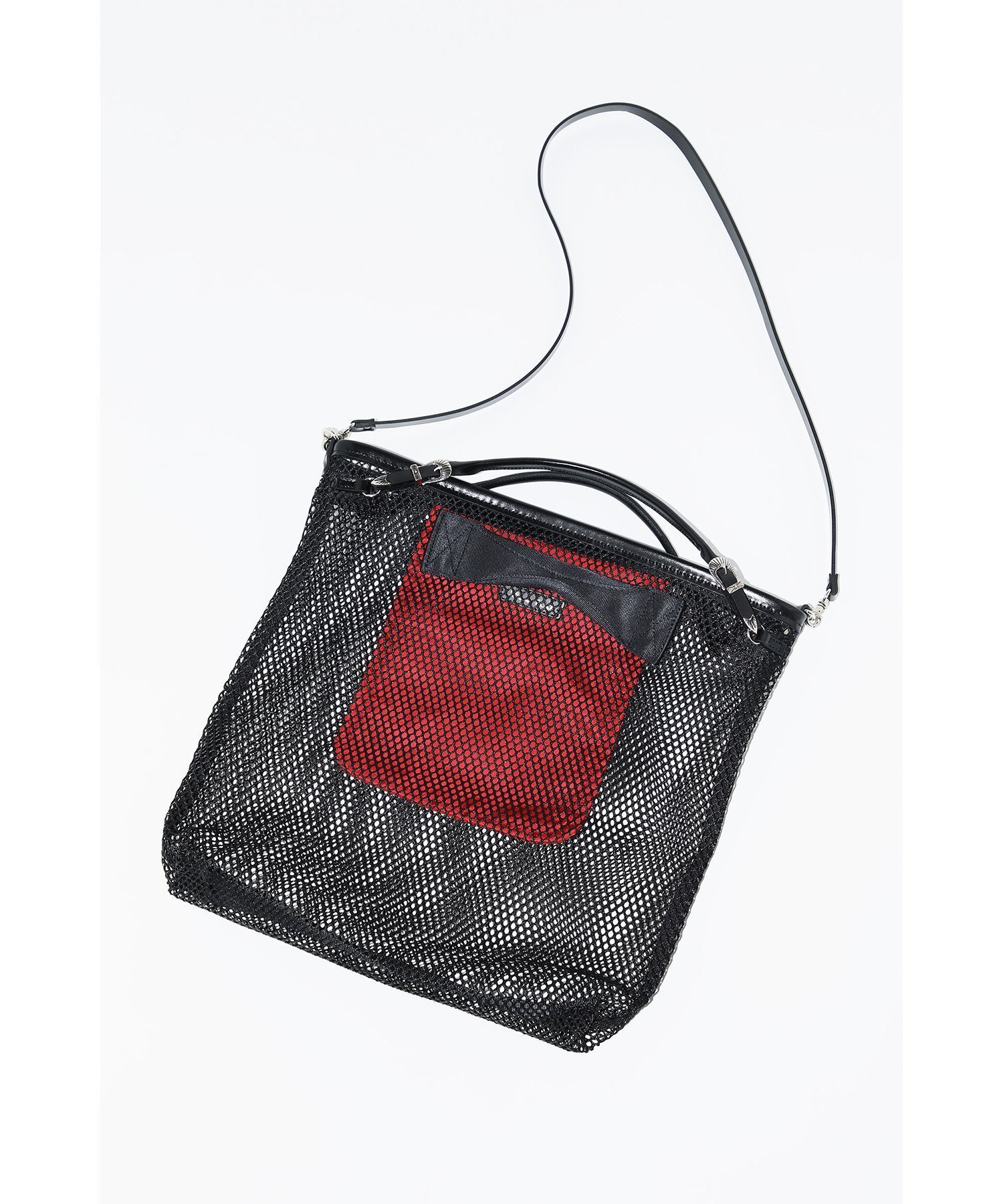 【トーガ/TOGA】のMesh shoulder bag インテリア・キッズ・メンズ・レディースファッション・服の通販 founy(ファニー) 　ファッション　Fashion　レディースファッション　WOMEN　バッグ　Bag　メッシュ　Mesh　BLACK|ID: prp329100004523115 ipo3291000000031995088