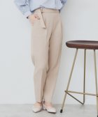 【インデックス/INDEX】のサイドバックルストレッチテーパードパンツ【洗濯機可・イージーアイロン・防シワ】 ライトベージュ|ID: prp329100004523127 ipo3291000000031995191