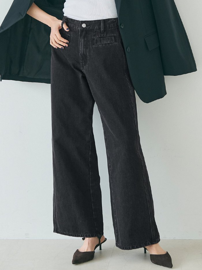 【コカ/COCA】のワイドデニムパンツ インテリア・キッズ・メンズ・レディースファッション・服の通販 founy(ファニー) https://founy.com/ ファッション Fashion レディースファッション WOMEN パンツ Pants デニムパンツ Denim Pants デニム Denim ポケット Pocket |ID: prp329100004523128 ipo3291000000031995192
