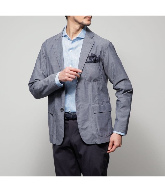 【ニューヨーカー/NEWYORKER / MEN】の【吸水速乾・ウォッシャブル】COOL COMFORT シャンブレー カミーチャジャケット インテリア・キッズ・メンズ・レディースファッション・服の通販 founy(ファニー) https://founy.com/ ファッション Fashion メンズファッション Fashion for Men ウォッシャブル Machine Washable 春 Spring 吸水 Absorbent, Quick-Dry 軽量 Lightweight, Ultra Light サマー Summer, Summer Style シャンブレー Chambray, Denim-Like Fabric ジャケット Jacket, Outerwear 長袖 Long Sleeve, Full Sleeve パッチ Patch, Appliqué フラップ Flap, Flap Pocket フロント Front, Front Design ポケット Pocket, Pocket Detail ポロシャツ Polo Shirt, Collared Tee ワッシャー Washer, Crinkled Finish S/S・春夏 SS, Spring/Summer, Warm Season 夏 Summer ビジネス 仕事 通勤 Business / Work / Commuting |ID: prp329100004523145 ipo3291000000033340659