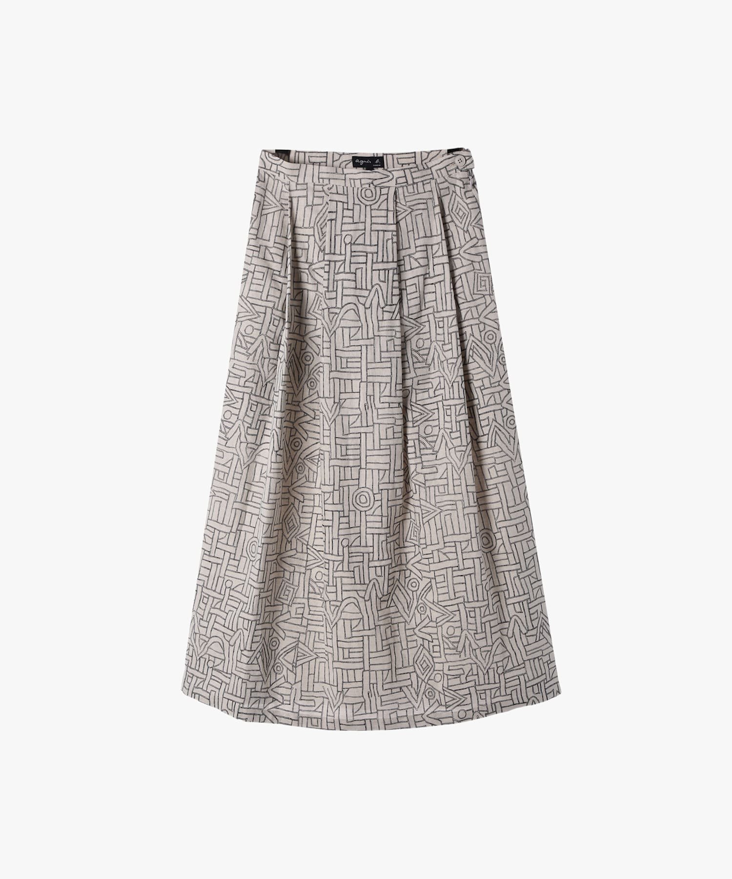 【アニエスベー ファム/agnes b. FEMME】のIDR3 JUPE スカート インテリア・キッズ・メンズ・レディースファッション・服の通販 founy(ファニー) 　ファッション　Fashion　レディースファッション　WOMEN　スカート　Skirt　プリント　Print　エレガント 上品　Elegant　ベージュ|ID: prp329100004523148 ipo3291000000031995352