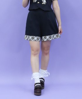 【アクシーズファム/axes femme】のバイカラーショートパンツ 人気、トレンドファッション・服の通販 founy(ファニー) ファッション Fashion レディースファッション WOMEN パンツ Pants ハーフ / ショートパンツ Short Pants おすすめ Recommend ショート Short チェック Check ロマンティック Romantic 無地 Plain Color |ID:prp329100004523172