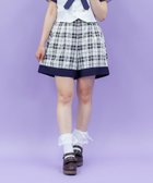 【アクシーズファム/axes femme】のバイカラーショートパンツ 紺|ID: prp329100004523172 ipo3291000000031995550