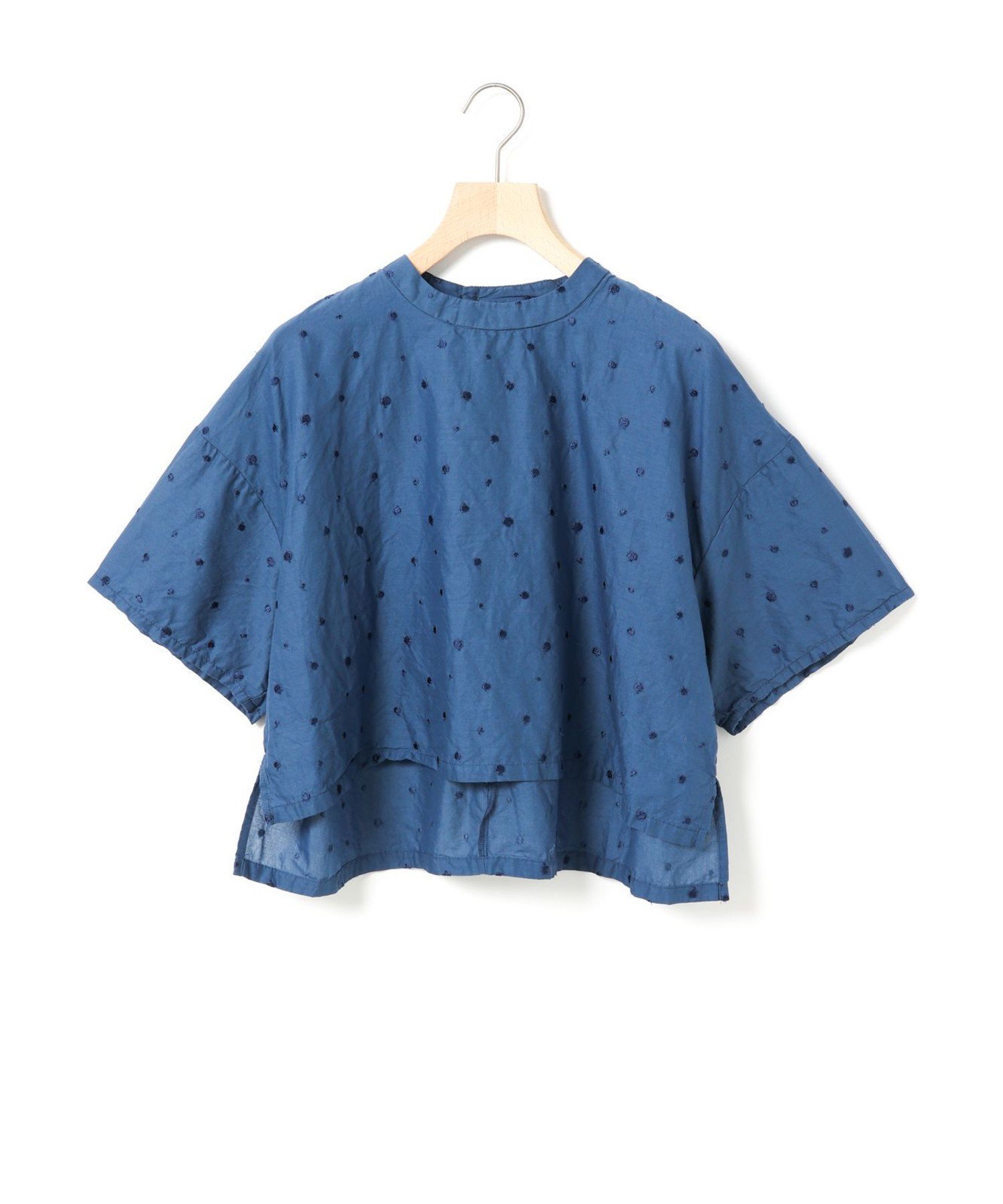 【マーコート/MARcourt】のMidiUmi ドットワイドシャツプルオーバー インテリア・キッズ・メンズ・レディースファッション・服の通販 founy(ファニー) 　ファッション　Fashion　レディースファッション　WOMEN　トップス・カットソー　Tops/Tshirt　シャツ/ブラウス　Shirts/Blouses　プルオーバー　Pullover　ドット　Dot　ポケット　Pocket　人気　Popularity　ブルー|ID: prp329100004523181 ipo3291000000031995623