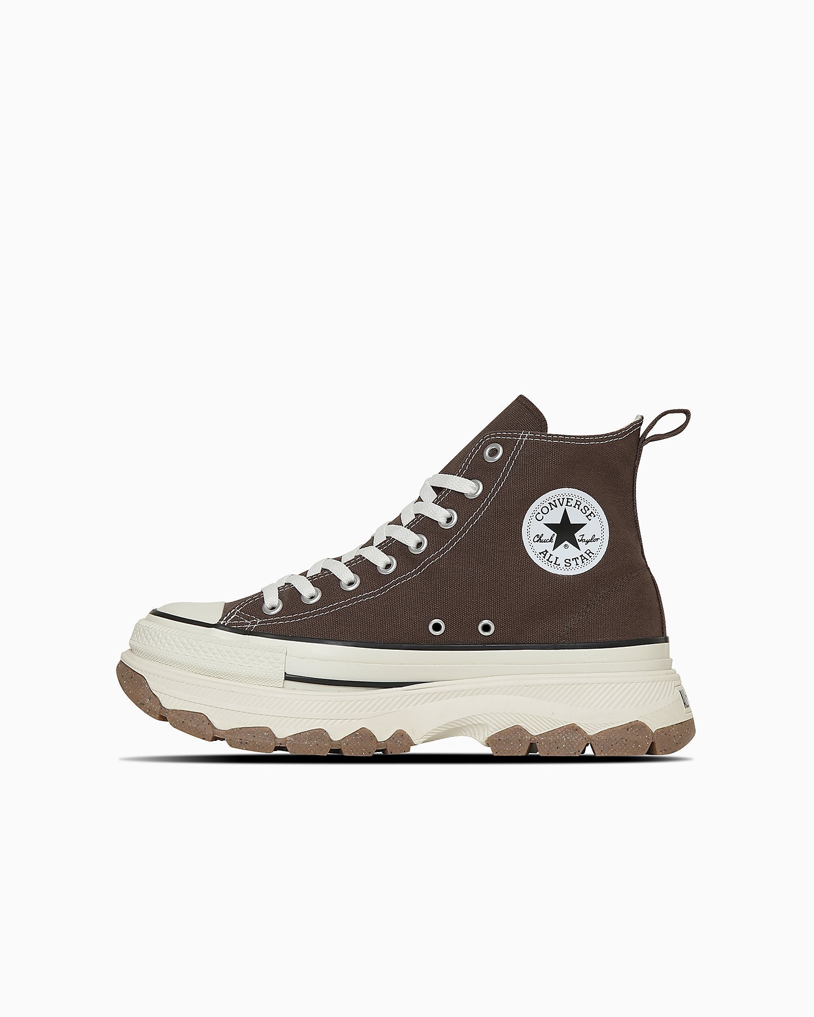 【コンバース/CONVERSE】の【CONVERSE 公式】ALL STAR TREKWAVE Z HI/【コンバース 公式】オールスター トレックウエーブ Z HI 厚底 ハイカット インテリア・キッズ・メンズ・レディースファッション・服の通販 founy(ファニー) 　ファッション　Fashion　レディースファッション　Fashion for Women　2025年　2025　2025春夏・S/S　Spring/Summer 2025 SS25　クラシック　Classic, Timeless Style　シューズ　Shoes, Footwear　パウダー　Powder, Soft Tone　厚底　Platform Shoes　定番　Standard, Basic Item　チョコレートブラウン|ID: prp329100004523191 ipo3291000000033543889