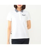 【その他のブランド/Other】のWOMEN PURPLE LABEL / 襟裏ロゴ へリンボーン ポロシャツ WHITE|ID: prp329100004523196 ipo3291000000031995746