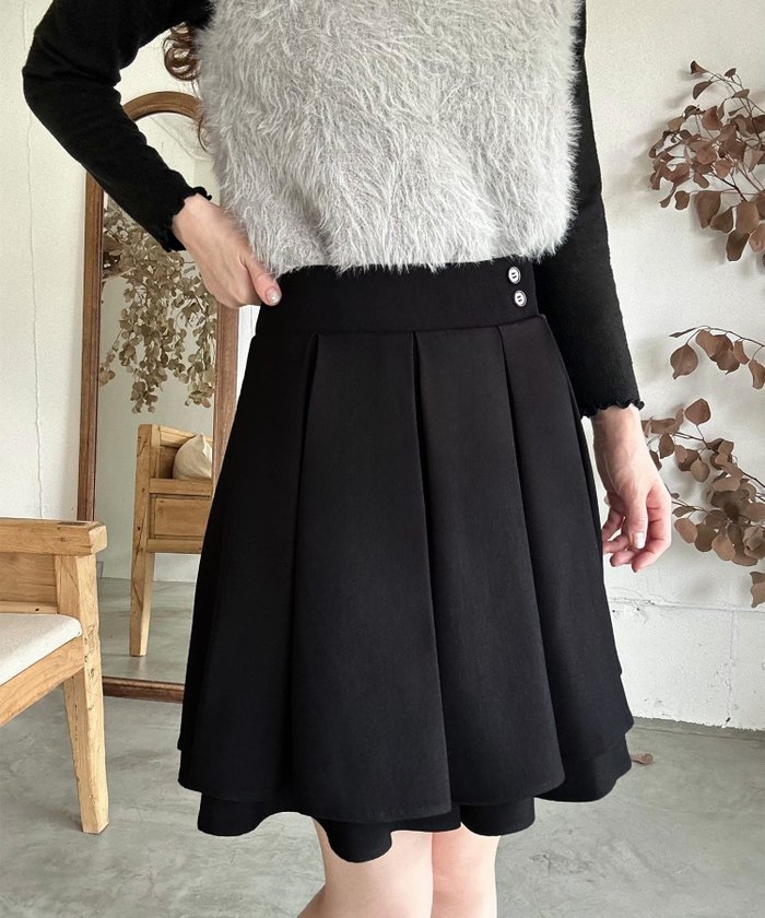 【ジュノア/JUNOAH】のハイウエストデザインスカパン インテリア・キッズ・メンズ・レディースファッション・服の通販 founy(ファニー) https://founy.com/ ファッション Fashion レディースファッション WOMEN インナー Inner |ID: prp329100004523204 ipo3291000000031995874