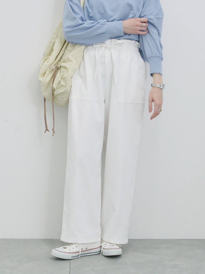 【サマンサモスモス/Samansa Mos2】のストレートイージーパンツ インテリア・キッズ・メンズ・レディースファッション・服の通販 founy(ファニー) https://founy.com/ ファッション Fashion レディースファッション WOMEN パンツ Pants ストレート Straight フリル Frills ワンポイント One Point |ID: prp329100004523214 ipo3291000000031995928