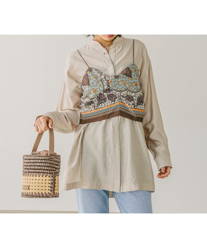【ベイフロー/BAYFLOW】のスタイリングのアクセントに スカーフビスチェ インテリア・キッズ・メンズ・レディースファッション・服の通販 founy(ファニー) https://founy.com/ ファッション Fashion レディースファッション Ladies' Fashion Online トップス・カットソー Tops/Tshirt ビスチェ Bustier おすすめ Recommend ショート Short シンプル Simple スカーフ Scarf ビスチェ Bustier 定番 Standard |ID: prp329100004523215 ipo3291000000032681824