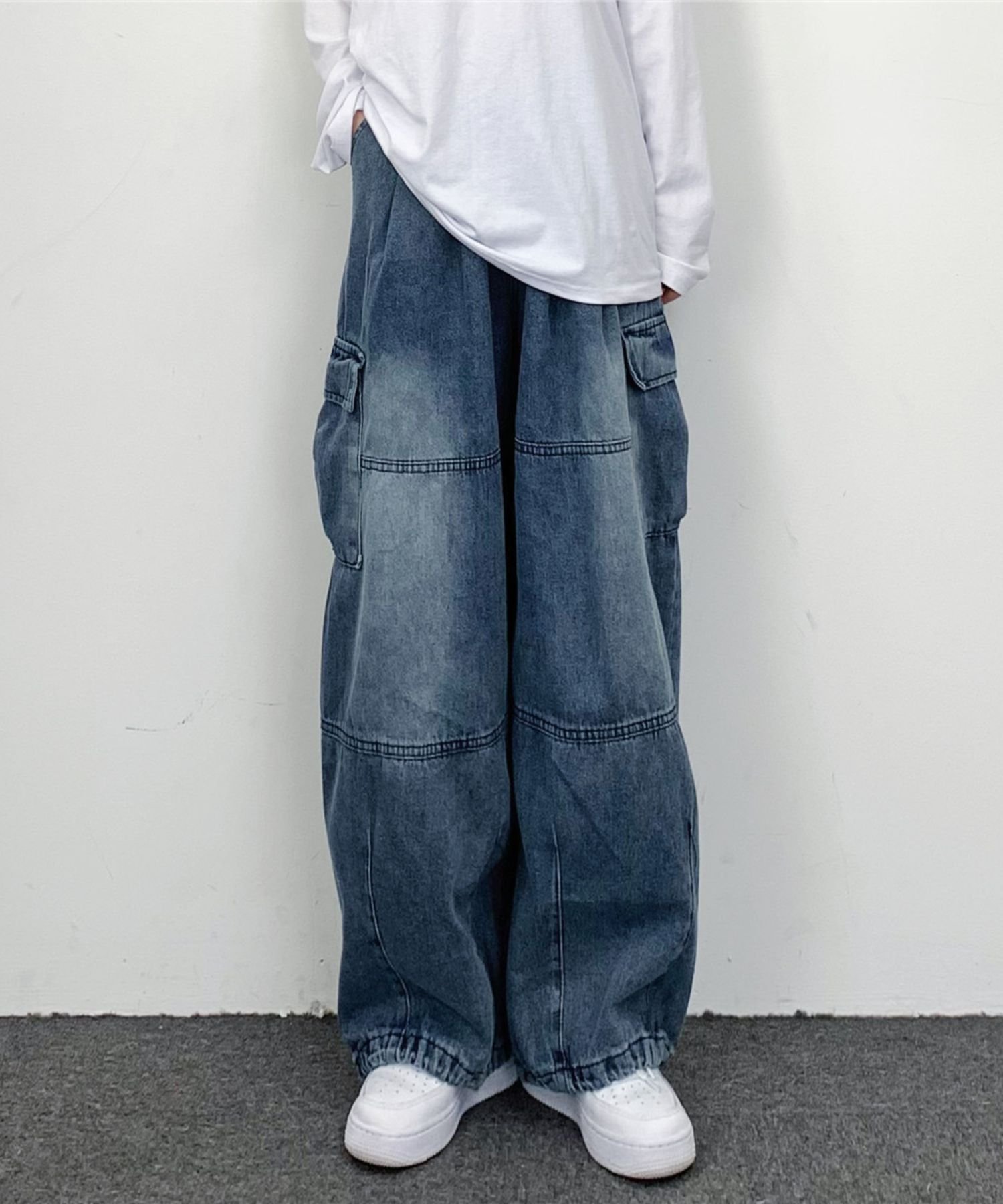 【リバランス/REBALANCE】のREBALANCE/デニムカーゴパンツ インテリア・キッズ・メンズ・レディースファッション・服の通販 founy(ファニー) 　ファッション　Fashion　レディースファッション　WOMEN　パンツ　Pants　トレンド　Trend　ルーズ　Loose　人気　Popularity　B|ID: prp329100004523216 ipo3291000000031995941