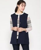 【クロコダイル/CROCODILE】のリネンライク ノーカラー ベスト ネイビー|ID: prp329100004523221 ipo3291000000031995978