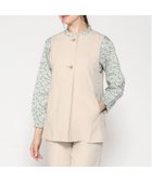 【クロコダイル/CROCODILE】のリネンライク ノーカラー ベスト ベージュ|ID: prp329100004523221 ipo3291000000031995980