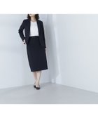 【ナチュラル ビューティー ベーシック/NATURAL BEAUTY BASIC】のダブルクロスストレッチ SETUP タイトスカート ネイビー|ID: prp329100004523223 ipo3291000000031995993