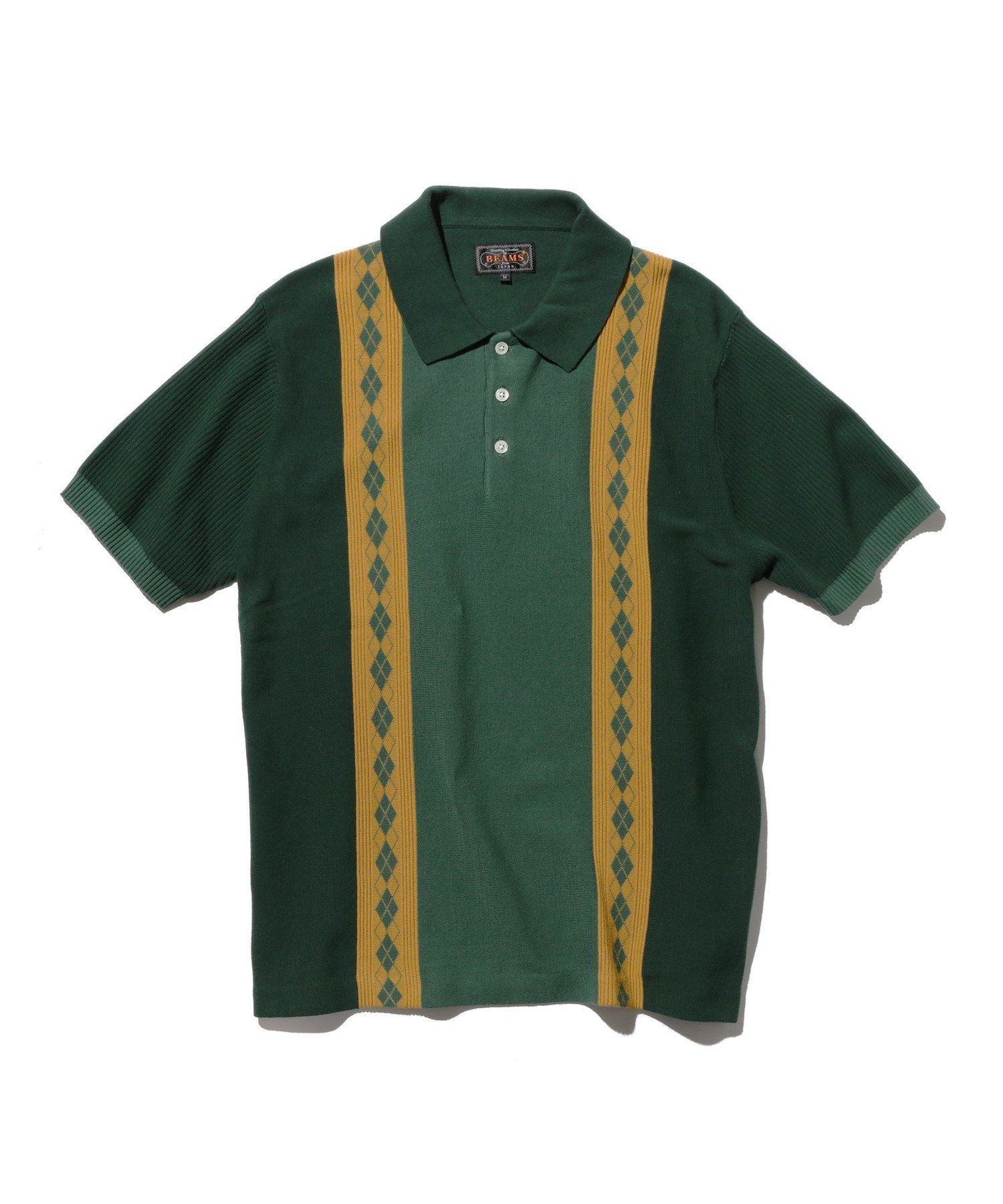 【ビームス/BEAMS / MEN】のアーガイル柄 ストライプ ニット ポロシャツ 25SS 人気、トレンドファッション・服の通販 founy(ファニー) 　ファッション　Fashion　メンズファッション　MEN　2025年　2025　2025春夏・S/S　Ss,Spring/Summer,2025　クラシック　Classic　スタンダード　Standard　ストライプ　Stripe　パターン　Pattern　ポロシャツ　Polo Shirt　 other-1|ID: prp329100004523228 ipo3291000000031996082
