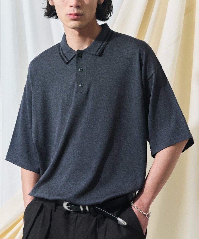【フリークスストア/FREAK'S STORE】のRelax Fitリラックスフィット ニットポロシャツ / 接触冷感 【限定展開】 25SS 人気、トレンドファッション・服の通販 founy(ファニー) 　ファッション　Fashion　レディースファッション　WOMEN　トップス・カットソー　Tops/Tshirt　ニット　Knit Tops　シャツ/ブラウス　Shirts/Blouses　ポロシャツ　Polo Shirts　インナー　Inner　春　Spring　カーゴパンツ　Cargo Pants　ショルダー　Shoulder　シンプル　Simple　ジャケット　Jacket　デニム　Denim　トレンド　Trend　ドロップ　Drop　定番　Standard　フィット　Fit　フレア　Flare　ベーシック　Basic　ボトム　Bottom　ポロシャツ　Polo Shirt　無地　Plain Color　リラックス　Relax　S/S・春夏　Ss・Spring/Summer　おすすめ　Recommend　夏　Summer　2025年　2025　2025春夏・S/S　Ss,Spring/Summer,2025　 other-1|ID: prp329100004523232 ipo3291000000031996120