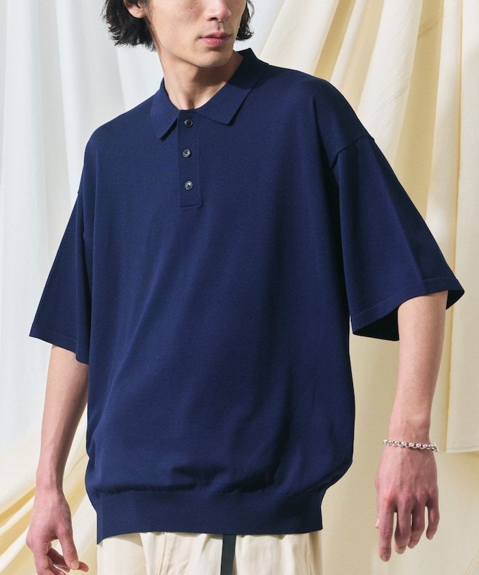 【フリークスストア/FREAK'S STORE】のRelax Fitリラックスフィット ニットポロシャツ / 接触冷感 【限定展開】 25SS インテリア・キッズ・メンズ・レディースファッション・服の通販 founy(ファニー) 　ファッション　Fashion　レディースファッション　WOMEN　トップス・カットソー　Tops/Tshirt　ニット　Knit Tops　シャツ/ブラウス　Shirts/Blouses　ポロシャツ　Polo Shirts　インナー　Inner　春　Spring　カーゴパンツ　Cargo Pants　ショルダー　Shoulder　シンプル　Simple　ジャケット　Jacket　デニム　Denim　トレンド　Trend　ドロップ　Drop　定番　Standard　フィット　Fit　フレア　Flare　ベーシック　Basic　ボトム　Bottom　ポロシャツ　Polo Shirt　無地　Plain Color　リラックス　Relax　S/S・春夏　Ss・Spring/Summer　おすすめ　Recommend　夏　Summer　2025年　2025　2025春夏・S/S　Ss,Spring/Summer,2025　ネイビー|ID: prp329100004523232 ipo3291000000031996131