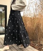 【その他のブランド/Other】の2024AW新作 リボン刺繍ティアードロングスカート ブラック|ID: prp329100004523234 ipo3291000000031996156