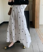 【その他のブランド/Other】の2024AW新作 リボン刺繍ティアードロングスカート ホワイト|ID: prp329100004523234 ipo3291000000031996157