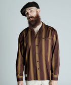 【ショット/Schott / MEN】のSTRIPE LS SHIRT/ストライプ LSシャツ ブラウン|ID: prp329100004523245 ipo3291000000031996279