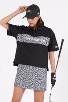 【その他のブランド/Other】のレオパード柄×ロゴ ハーフスリーブ ビッグ ポロシャツ (WOMENS) ブラック|ID: prp329100004523246 ipo3291000000031996296