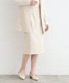 【インディヴィ/INDIVI】の【洗える/UVケア/SETUP可能】麻調ミドル丈ストレートスカート グレージュ|ID: prp329100004523250 ipo3291000000031996343