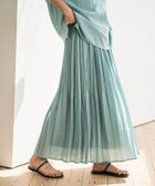 【メイソングレイ/MAYSON GREY】のラフィーネクロスランダム消しプリーツスカート≪手洗い可能 / セットアップ対応≫ ブルー|ID: prp329100004523306 ipo3291000000031996770