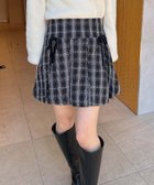 【イング/INGNI】のINGNI/ベロアリボンツイードプリーツスカパン クロ/ツイード|ID: prp329100004523321 ipo3291000000031996873