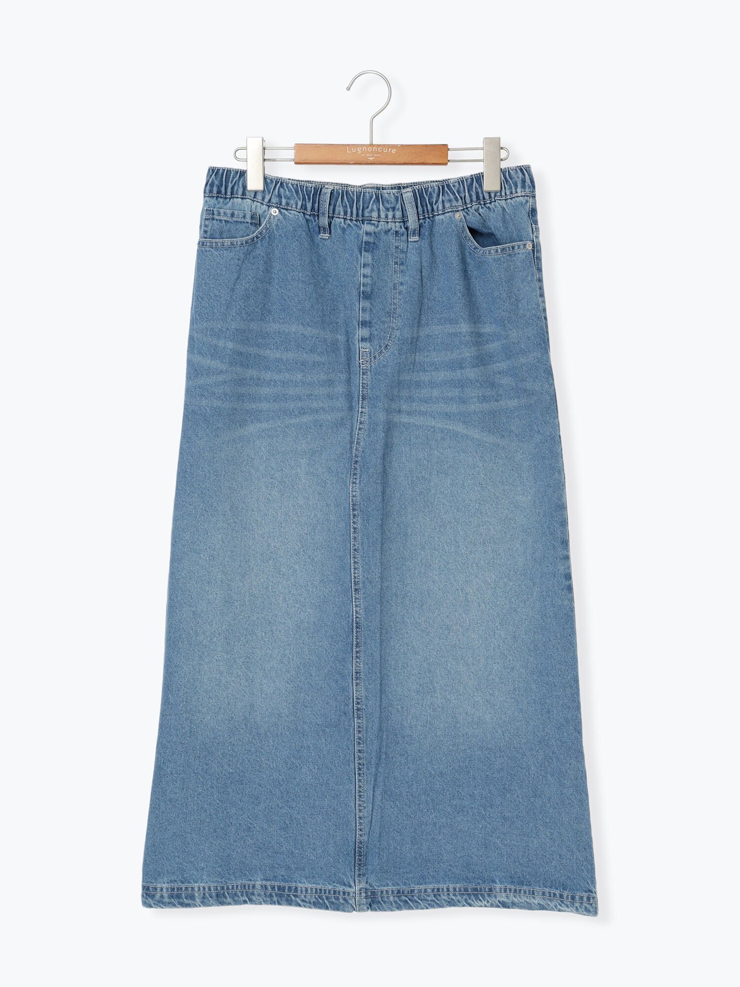 【テチチ/Te chichi】のデニムナロースカート インテリア・キッズ・メンズ・レディースファッション・服の通販 founy(ファニー) 　ファッション　Fashion　レディースファッション　WOMEN　スカート　Skirt　スリット　Slit　デニム　Denim　フィット　Fit　エレガント 上品　Elegant　サックスブルー|ID: prp329100004523333 ipo3291000000031996936