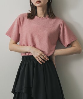 【センスオブプレイス/SENSE OF PLACE by URBAN RESEARCH】のクルーネックラメTシャツ(半袖) 人気、トレンドファッション・服の通販 founy(ファニー) ファッション Fashion レディースファッション WOMEN トップス・カットソー Tops/Tshirt シャツ/ブラウス Shirts/Blouses ロング / Tシャツ T-Shirts 2025年 2025 2025春夏・S/S Ss,Spring/Summer,2025 おすすめ Recommend インナー Inner 半袖 Short Sleeve 夏 Summer S/S・春夏 Ss・Spring/Summer |ID:prp329100004523348