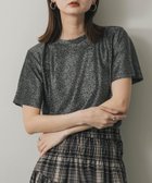 【センスオブプレイス/SENSE OF PLACE by URBAN RESEARCH】のクルーネックラメTシャツ(半袖) BLACK|ID: prp329100004523348 ipo3291000000032373816