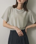 【センスオブプレイス/SENSE OF PLACE by URBAN RESEARCH】のクルーネックラメTシャツ(半袖) SILVER|ID: prp329100004523348 ipo3291000000032373817