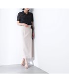 【ナチュラル ビューティー ベーシック/NATURAL BEAUTY BASIC】のバイカラーリボンナロースカート ベージュ×クロ2|ID: prp329100004523357 ipo3291000000031997066