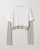 【ジーナシス/JEANASiS】のワッシャーレイヤードLS TEE ホワイト系その他|ID: prp329100004523359 ipo3291000000031997074