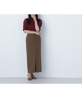 【ナチュラル ビューティー ベーシック/NATURAL BEAUTY BASIC】のフロントスリットナロースカート 人気、トレンドファッション・服の通販 founy(ファニー) ファッション Fashion レディースファッション WOMEN スカート Skirt シンプル Simple ストレッチ Stretch スリット Slit センター Center ツイル Twill ロング Long |ID:prp329100004523360