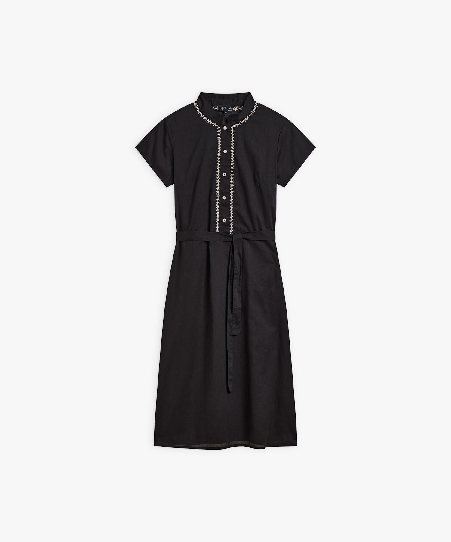 【アニエスベー ファム/agnes b. FEMME】のAO02 ROBE ワンピース インテリア・キッズ・メンズ・レディースファッション・服の通販 founy(ファニー) 　ファッション　Fashion　レディースファッション　WOMEN　ワンピース　Dress　アクセサリー　Accessories　インド　India　スニーカー　Sneakers　フォーマル　Formal　フロント　Front　夏　Summer　春　Spring　S/S・春夏　Ss・Spring/Summer　ブラック|ID: prp329100004523367 ipo3291000000031997175