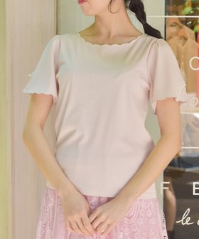 【アクシーズファム/axes femme】のリボン*スカラップ刺繍プルオーバー 人気、トレンドファッション・服の通販 founy(ファニー) ファッション Fashion レディースファッション WOMEN トップス・カットソー Tops/Tshirt プルオーバー Pullover おすすめ Recommend インナー Inner スカラップ Scalloped パール Pearl フェミニン Feminine フレア Flare リボン Ribbon ロング Long エレガント 上品 Elegant 夏 Summer |ID:prp329100004523379