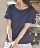 【アクシーズファム/axes femme】のリボン*スカラップ刺繍プルオーバー 人気、トレンドファッション・服の通販 founy(ファニー) ファッション Fashion レディースファッション WOMEN トップス・カットソー Tops/Tshirt プルオーバー Pullover おすすめ Recommend インナー Inner スカラップ Scalloped パール Pearl フェミニン Feminine フレア Flare リボン Ribbon ロング Long エレガント 上品 Elegant 夏 Summer thumbnail 紺|ID: prp329100004523379 ipo3291000000031997217