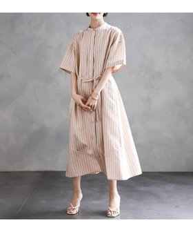 【ミッシェルクラン/MICHEL KLEIN】のストライプ柄ダブルポケットワンピース 人気、トレンドファッション・服の通販 founy(ファニー) ファッション Fashion レディースファッション WOMEN ワンピース Dress アクセサリー Accessories 洗える Washable サンダル Sandals シンプル Simple ストライプ Stripe タンク Tank タンブラー Tumbler 定番 Standard ペチコート Petticoat ペンシル Pencil ポケット Pocket 羽織 Haori 無地 Plain Color リラックス Relax おすすめ Recommend 夏 Summer 旅行 Travel |ID:prp329100004523384