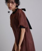 【プールヴー/PourVous】のAラインシアードレス結婚式パーティードレスお呼ばれオケージョンドレス同窓会 人気、トレンドファッション・服の通販 founy(ファニー) ファッション Fashion レディースファッション WOMEN ワンピース Dress ドレス Party Dresses インナー Inner エアリー Airy オーガンジー Organdy サテン Satin シアー Sheer スリーブ Sleeve デコルテ Decolletage ドレス Dress ハイネック High Neck フェミニン Feminine レース Race おすすめ Recommend セレモニー Ceremony 結婚式 Wedding Ceremony 披露宴 Wedding Reception 二次会 Wedding Party thumbnail ブラウン|ID: prp329100004523392 ipo3291000000032300602